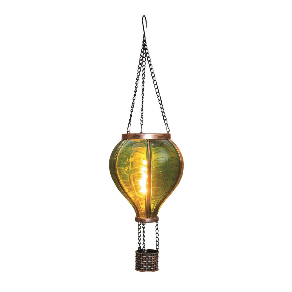 Anna's collection led solar luchtballon groen 11x36cm
