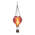Anna's collection led solar luchtballon roze 11x36cm