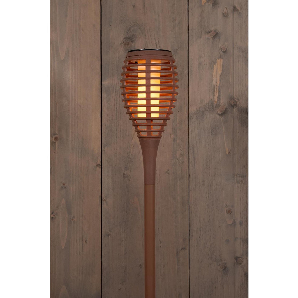 Anna's collection led solar fakkel terra 10x61cm