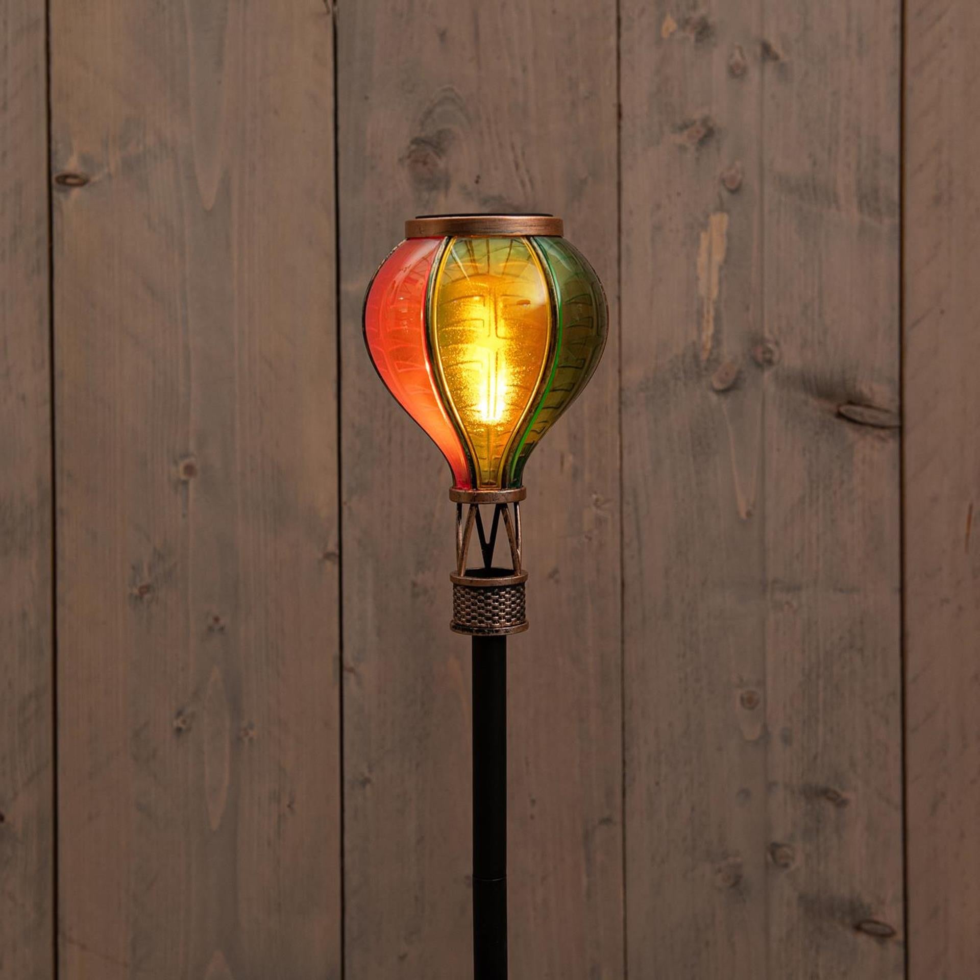Anna's collection led solar luchtballon op steker 11x57cm