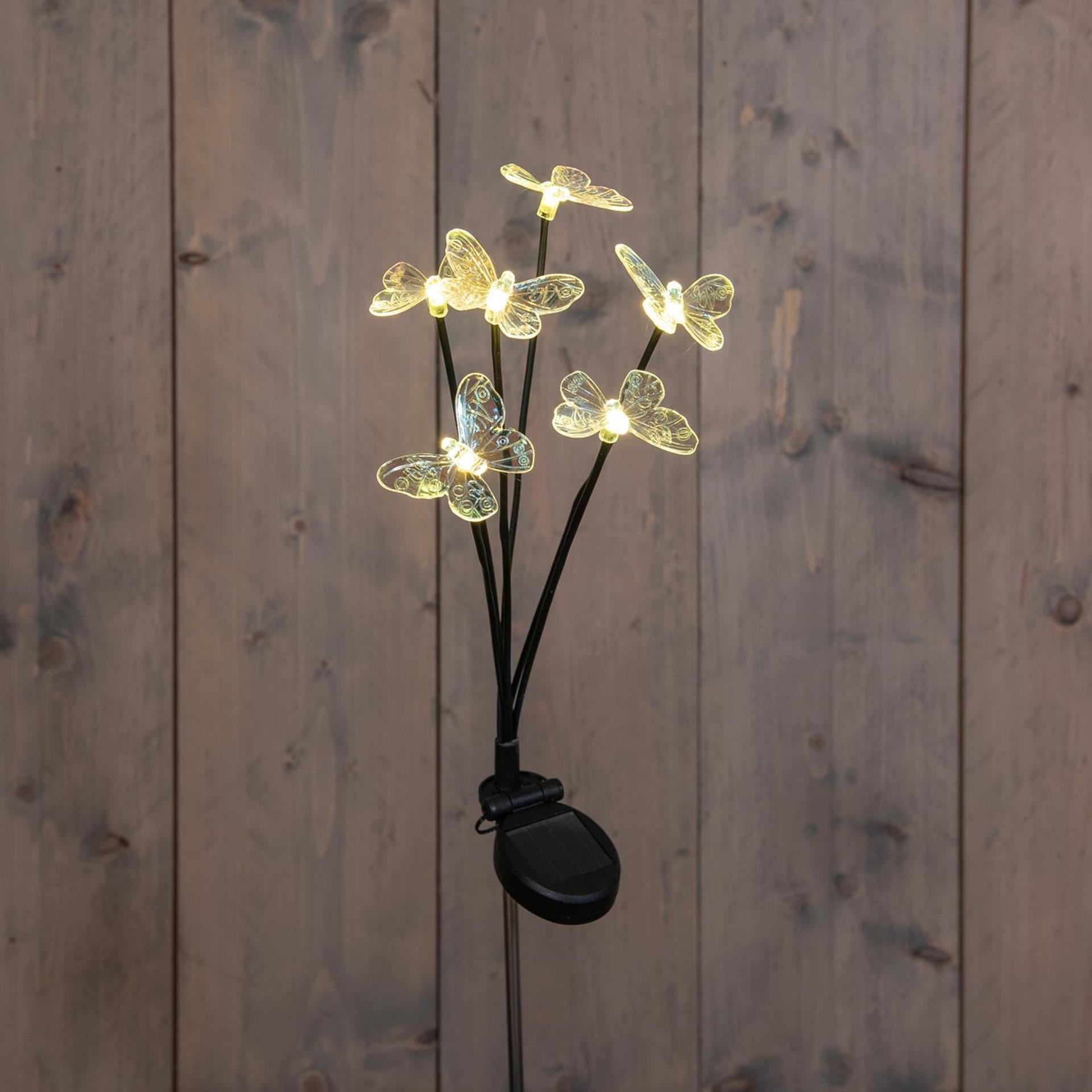 Anna's collection led solar steker vlinders 6,5x70cm