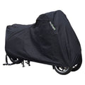 DS Covers ALFA 3W Motorradabdeckung mit Fach für Topcase – schwarz