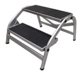 Darwin xl aluminium dubbele opstap met extra brede treden