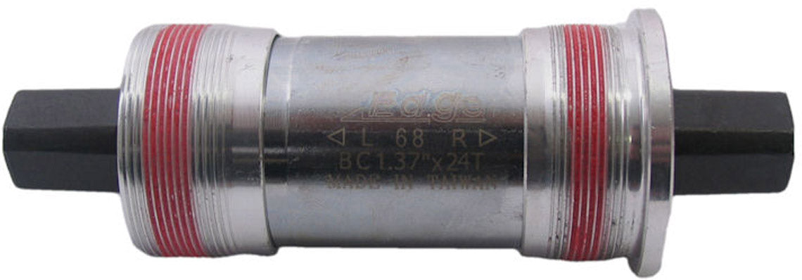 Vierkant-Innenlager 113 mm Edge BSA 68 mm mit Aluminium-Lagerschalen – Silber