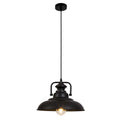Homestyle Pro mk103-bb Industrie-Pendelleuchte 38x21 cm schwarzes Metall
