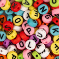 Creativ company ronde letterkralen diverse kleuren, 25 gram