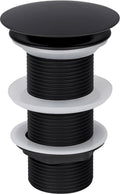 Differnz afvoerplug mat zwart - always open mix match - maat: l - ã˜ 72 mm