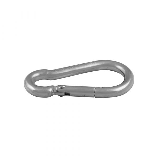 Karabiner aus Edelstahl 80x8