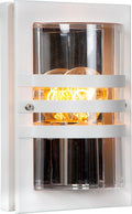 Lucide privas - wandlamp binnen buiten - 1xe27 - ip44 - wit