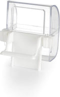 Beeztees voer- en drinkbak - vogel - transparant wit - 2st