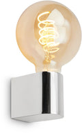 Briloner donga - led retro spiegellamp - spiegelverlichting badkamer - buiten wandlamp - e27 fitting - chroom - 4.5 x 8 x 9.5 cm