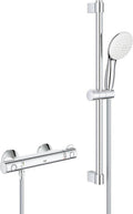 Grohe grohtherm 800 comfortset 150mm met koppelingen 60cm chroom