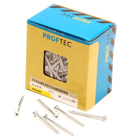 Proftec spaanplaatschroef 5.0x50 30 torx