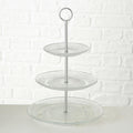 Boltze home etagere relief h35cm glas