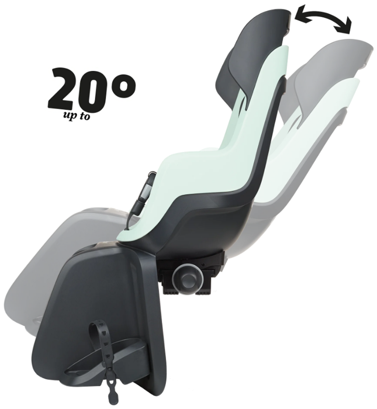 Bobike go maxi reclinable kids bike seat for seat tube mounting