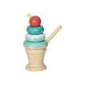 Stapelspielzeug aus Holz, Eiscreme