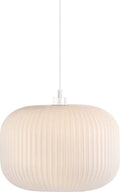 Nordlux milford 30-hanglamp-e27-opaal glas wit