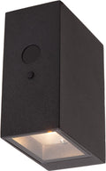 Lucide bolton - wandlamp - zonne-energie - led dimbaar - 1x1w 3000k - ip54 - beweging dag nacht sensor - zwart
