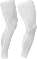 Gripgrab - upf 50+ uv protect beenstukken zomer fiets uv bescherming leg sleeves - unisex - wit s