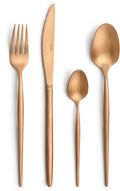 Amefa soprano koper- 16 delige bestekset - 4 persoons- pvd mat-18 0 chroomstaal – cadeauverpakking