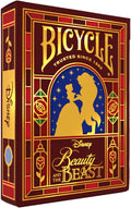 Bicycle ® disney beauty the beast - premium speelkaarten - poker - collectible