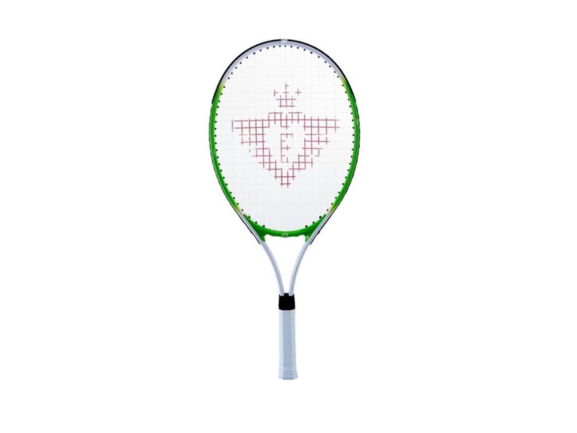 Tennisschläger mit Hülle und 2 Bällen – grün