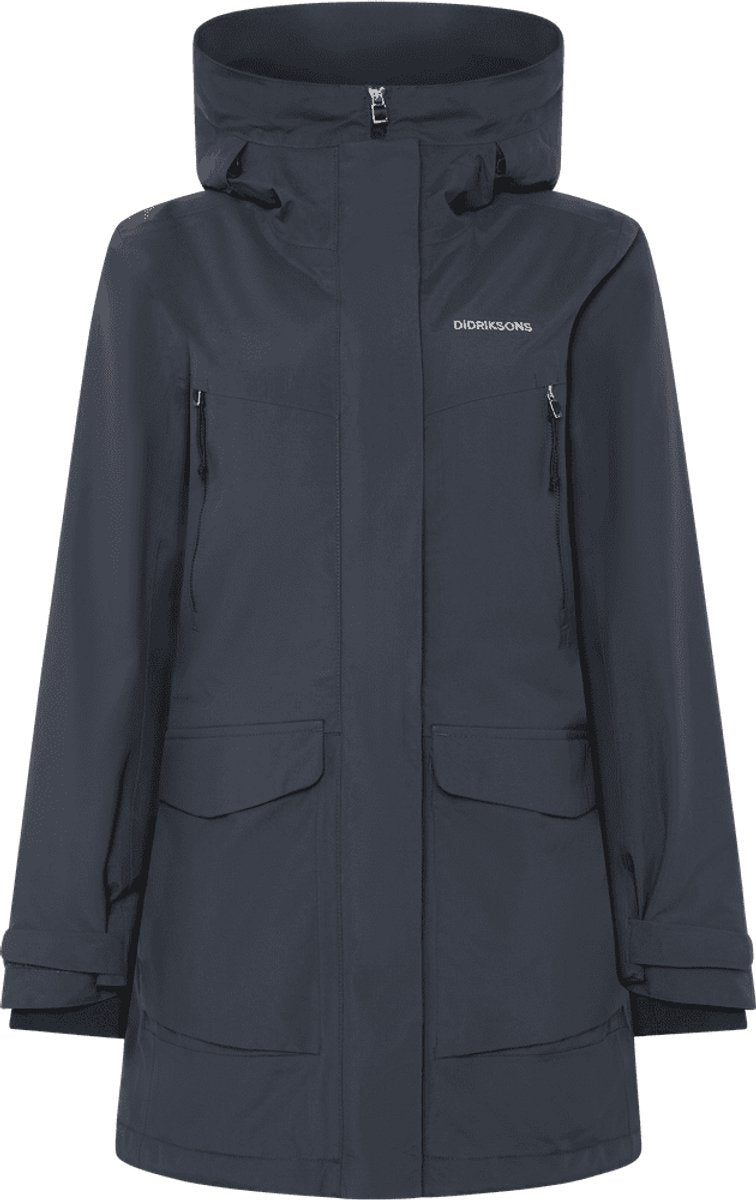 Didriksons felia wns parka dames outdoorjas - dark night blue 36