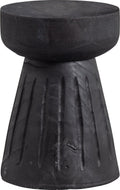 Woood borre kruk - hout - zwart - 40x28x28
