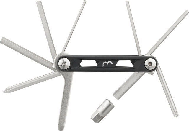 Bbb cycling maxifold s fietsgereedschap - gereedschapset met bandenlichters - fiets minitools - 10 verschillende functies - btl-141s