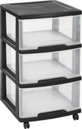 Curver essentials ladesysteem - 3x20 liter - 37,1x38,9x67 cm - zwart