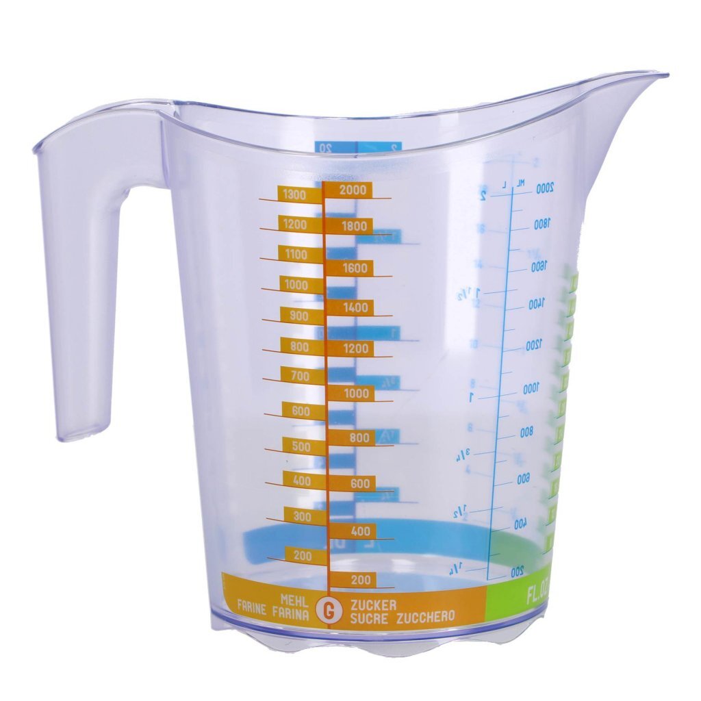 Rotho Domino Messbecher 2l transparent