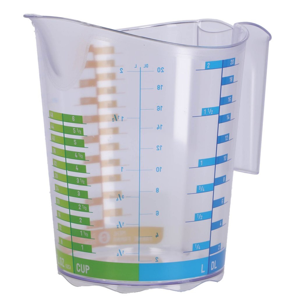 Rotho Domino Messbecher 2l transparent