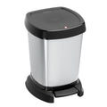 Rotho Paso Treteimer 6l silbermetallic
