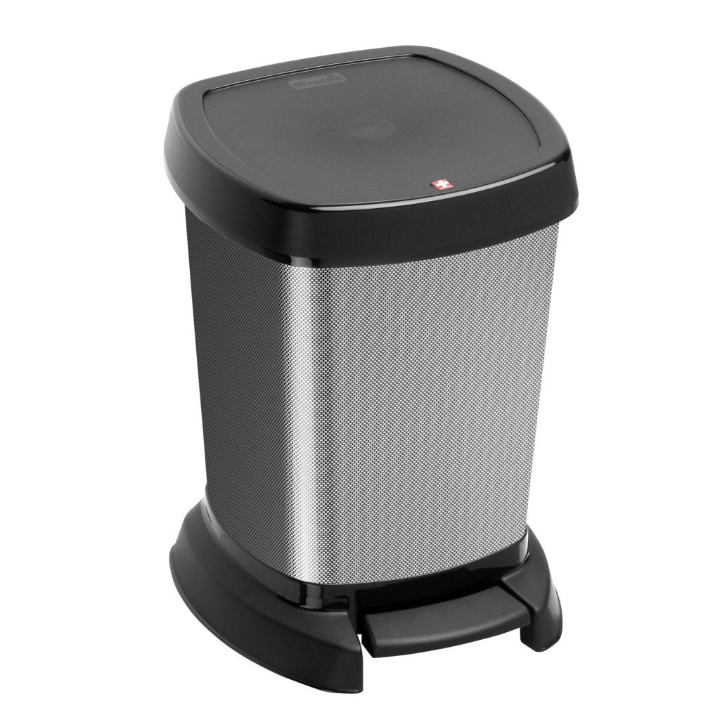 Rotho Paso Treteimer 6l Carbon Metallic