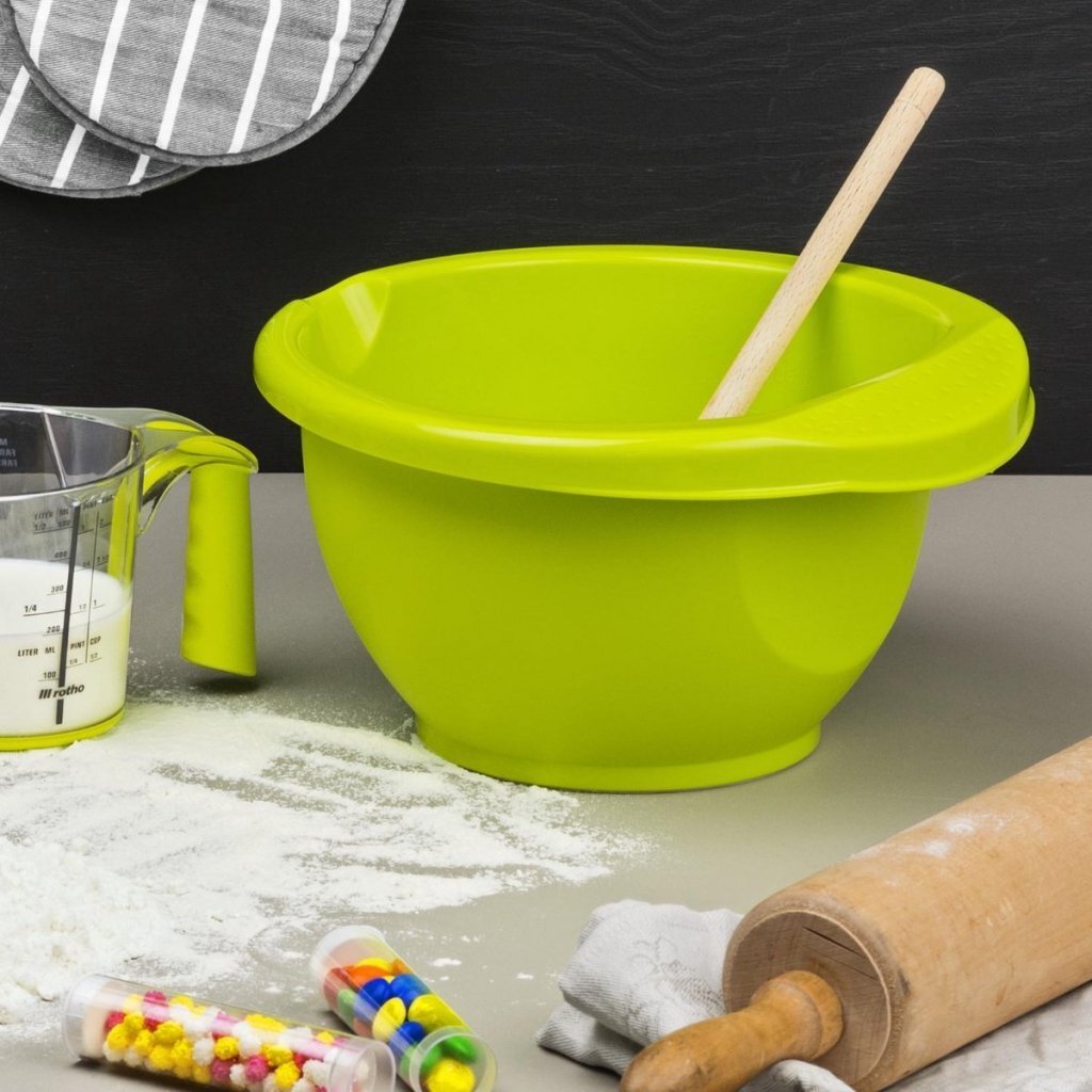 Rotho beslagkom 2,5l onda limegroen | 2 stuks