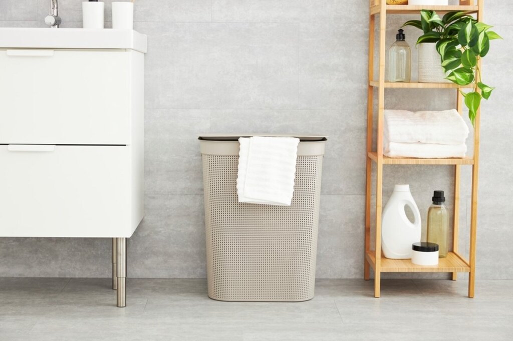 Rotho Wäschesammler Brisen 50 l Cappuccino