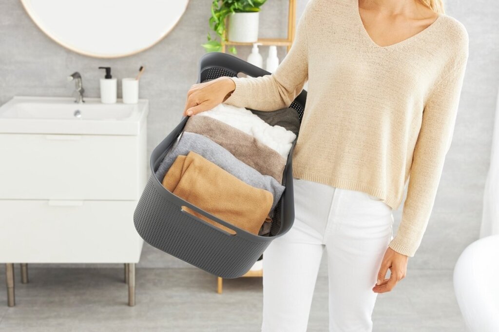Rotho brisen wasmand 41l antraciet