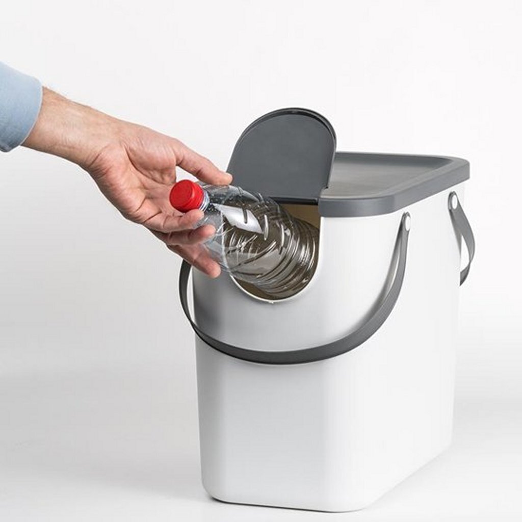 Rotho albula afvalscheiders - bpa vrij - 25l - cappuccino