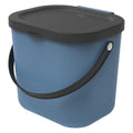 Rotho albula afvalscheiders - gft afvalbak - 6l - blauw