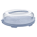Rotho Frischkuchenbox 34,5 x 35,5 x 11,6 cm, Horizontblau, transparent