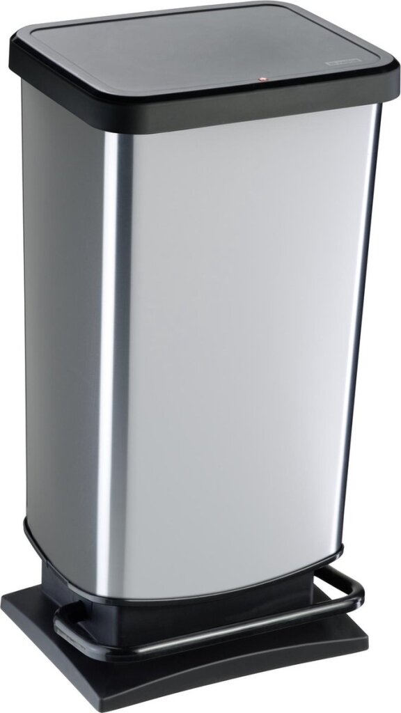 Rotho Paso Treteimer 40l silber