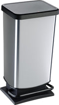 Rotho Paso Treteimer 40l silber