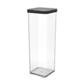 Rotho keukenopbergdoos voor droge voedingsmiddelen (rijst, bloem, pasta, spaghetti) loft 2l zwart