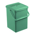 Rotho bio afvalemmer + actief koolfilter 9l mistletoe groen