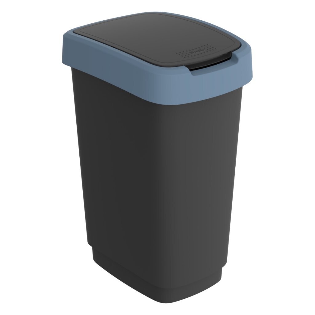 Rotho twist afvalbak 25l horizon blauw