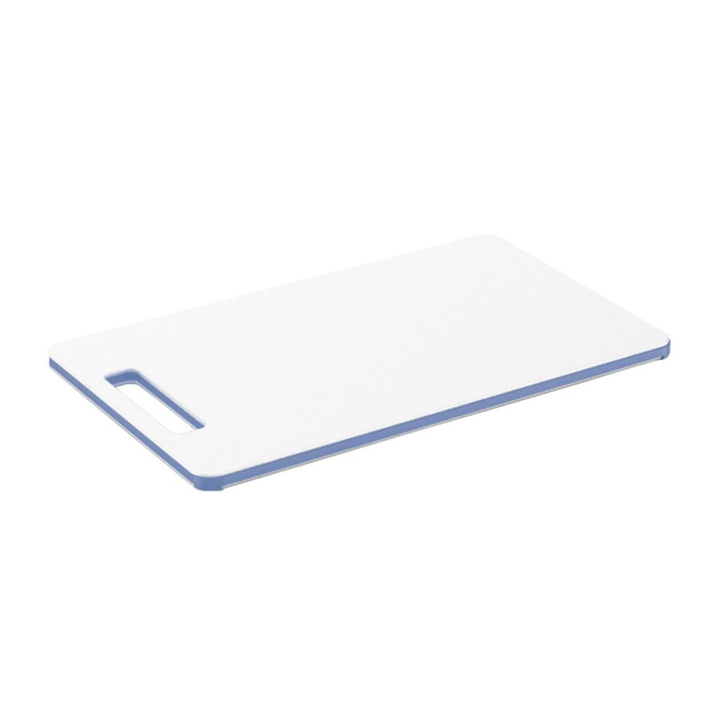 Rotho Caruba Schneidebrett 25x15x0,9 cm weiß Horizontblau