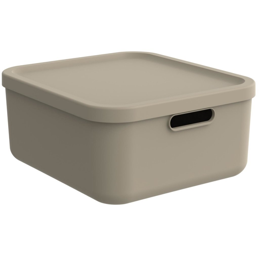 Rotho Albula dekorative Aufbewahrungsbox 20l Cappuccino