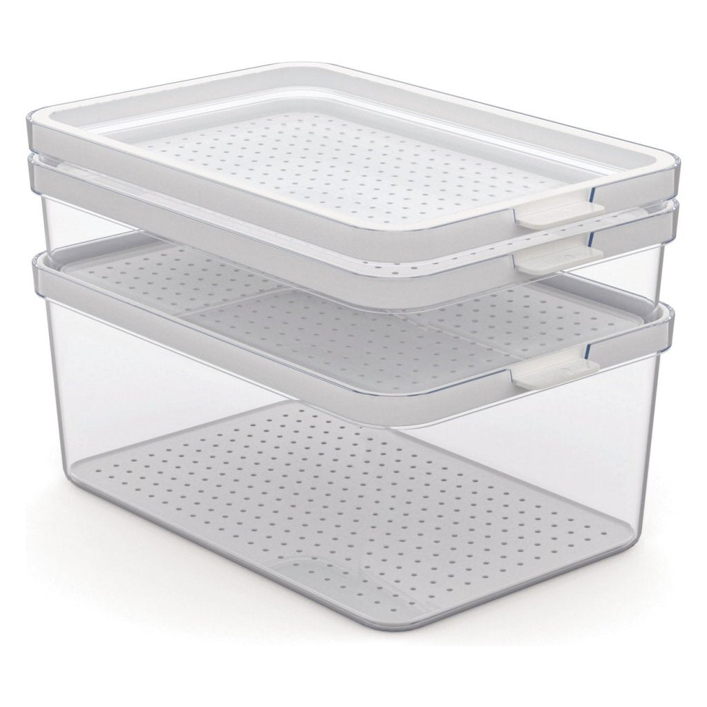 Rotho Cauma Set Kühlschrank Organizer 1,3l + 2,6l + 4,65l transparent