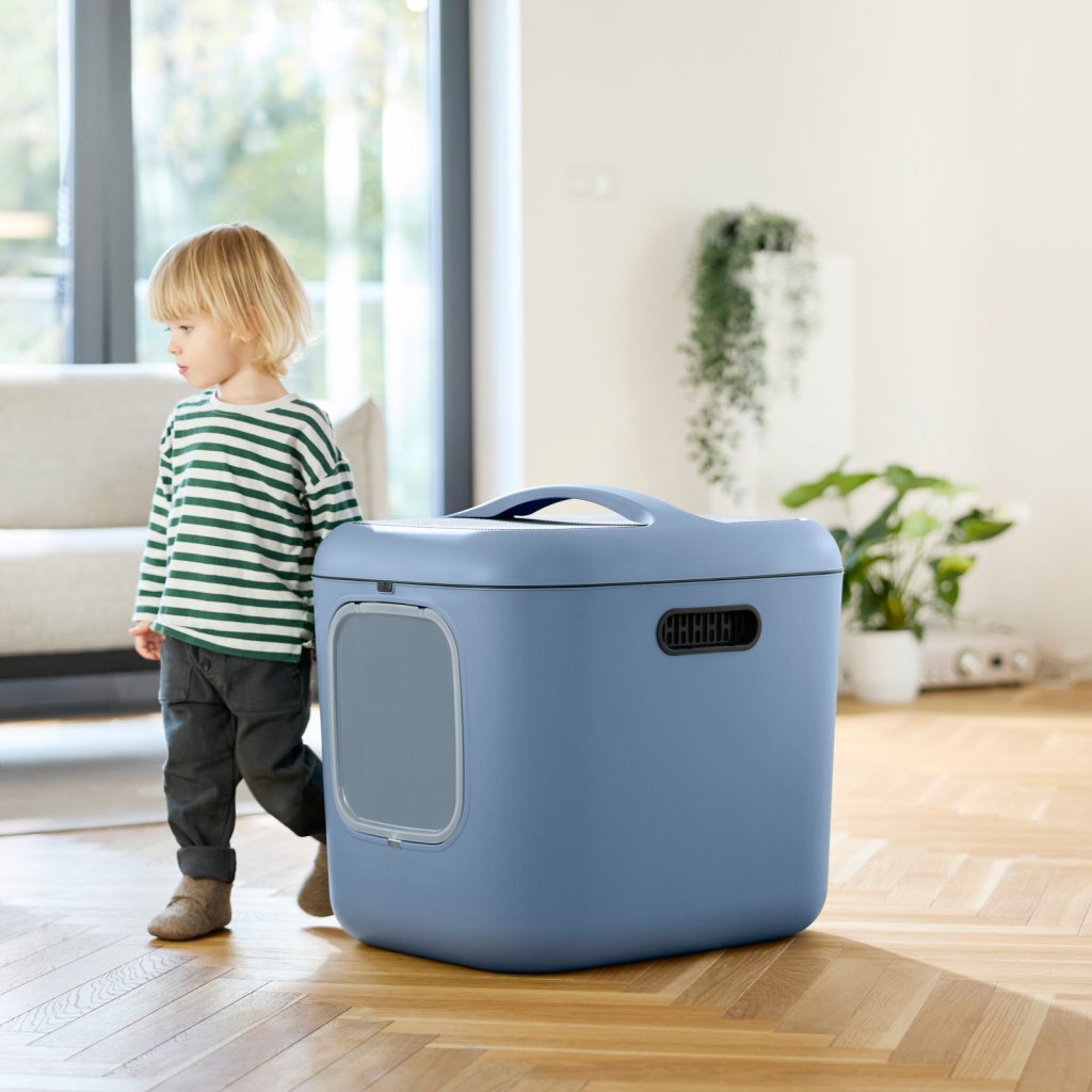 Rotho mypet biala xl kattenbak 61.4x49.2x57.6 cm blauw