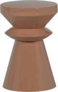 Woood fedde bijzettafel - metaal - oud roze - 47x30x30